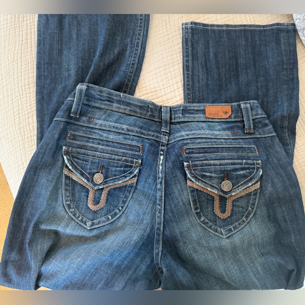 Vigoss Distressed Dark Blue Women's Jeans